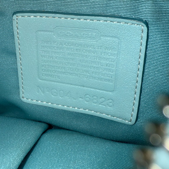 Y2K VINTAGE Coach Hamilton Baby Blue Monogram Hobo Bag - Picture 3 of 5